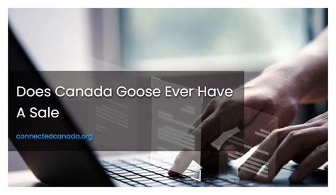 does canada goose have sales